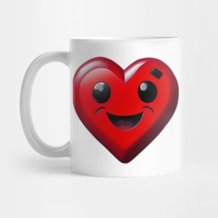 Cute red love heart Mug